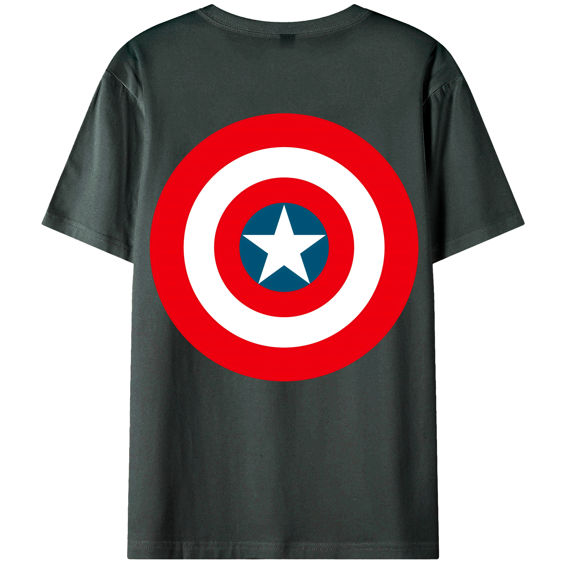 （画像用） アベンジャーズ The Avengers 綿100％ メンズ半袖Tシャツ（バックプリント） 通気性
